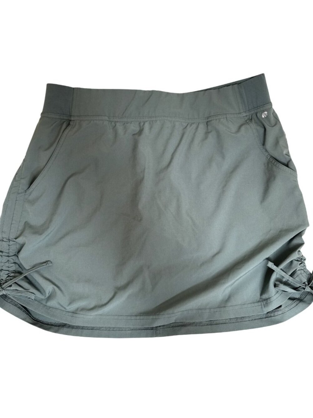 Marika Womens Green Skort With Side Pockets & Adjustable Drawstrings XL